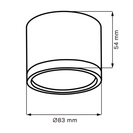Oprawa Natynkowa GX53 Srebrna MIRELLA Sanico Goldlux