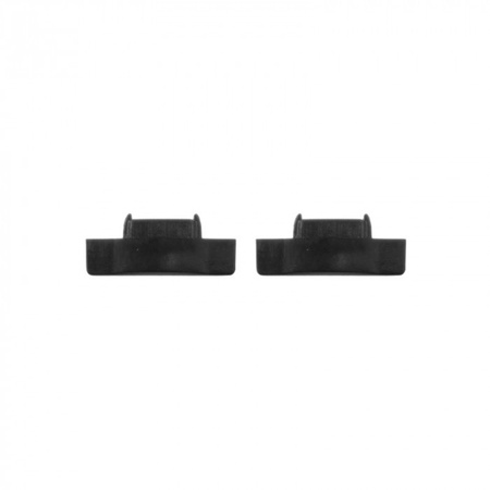 Profil Aluminiowy LED Wpuszczany Podtynkowy Czarny 1m z Kloszem Czarnym do Taśm LED + Zaślepki seria P Ecolight