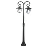 Lampa Ogrodowa Latarnia 2xE27 Wysoka 141CM Czarna VT-738 V-TAC