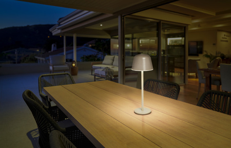 Lampa Stołowa Zewnętrzna LED Akumulatorowa Ściemnialna 2.5W 200lm 2700/4000/6500K IP54 Beżowy Endura Ledvance