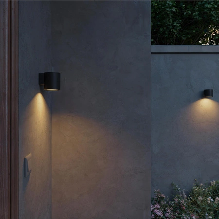 Kinkiet Ogrodowy Lampa Zewnętrzna Elewacyjna LED GU10 IP44 Czarna Fylx Philips