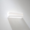 Lampa Ścienna Oprawa Natynkowa Kinkiet E27 Prostokątna Biała Nowoczesna Vega Sollux