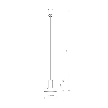 Lampa Sufitowa Wisząca GU10 Czarna Nowoczesna HERMANOS C 8194 Nowodvorski