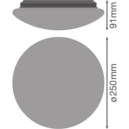 Plafon LED Lampa Sufitowa Ścienna SURFACE CIRCULAR 25 cm 13W 960lm 4000K IP44 LEDVANCE