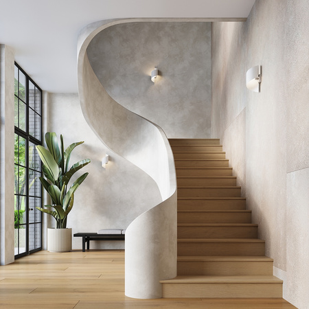 Lampa Ścienna Kinkiet G9 Nieregularna Biała Nowoczesna Talassa Sollux