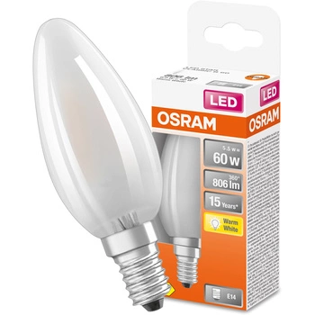 Żarówka LED E14 B35 5,5W = 60W 806lm 2700K Ciepła 300° Filament OSRAM STAR