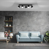 Lampa Sufitowa DIXIE Czarna 5xGX53 Ruchoma Milagro