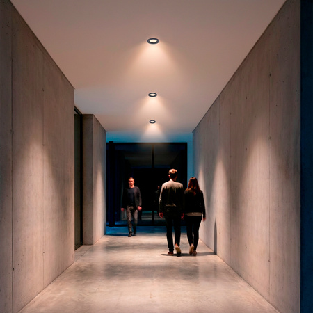 Oprawa Halogenowa Podtynkowa Okrągła Czarna GU10 MR16 ARDALI LUMILED