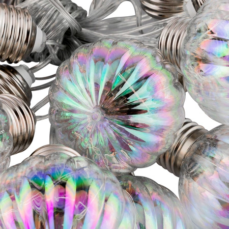 Girlanda Solarna Ogrodowa 20x LED Łańcuch Świetlny Ozdobne Kuleczki 5.8m