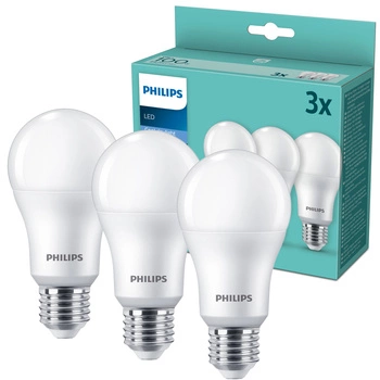 3x Żarówka LED E27 A67 13W = 100W 1521lm 6500K Zimna 180° Essential Philips