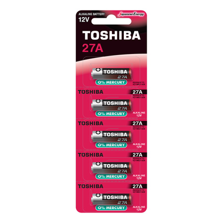 Baterie Alkaliczne Specjalistyczne TOSHIBA 27A 12V MN27 L828 Blister 5szt