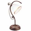 Lampa Stołowa Biurkowa Nocna RETRO E27 Biała Drewniana Klasyczna LN-1.51 Lamkur