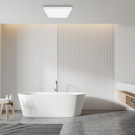 Plafon LED Lampa Sufitowa Natynkowa Biały kwadratowy FABIO 35W 47 cm 4000K Milagro