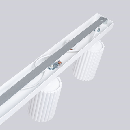 Lampa Sufitowa Reflektor Tuba Spot 4x GU10 Biała Karbon Deep Space SL.1546 Sollux