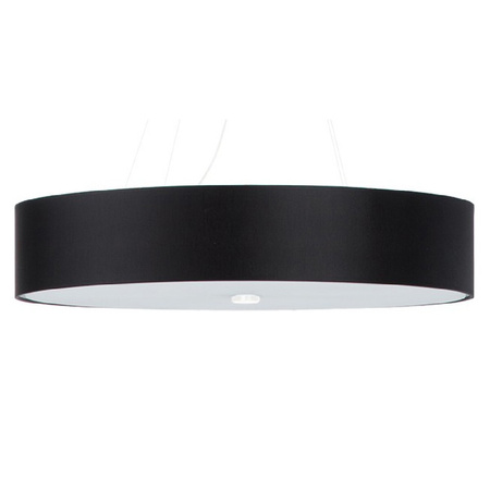 Lampa Sufitowa Wisząca Zwis 6x E27 Żyrandol Geometryczna Czarna Minimalistyczna Skala Sollux