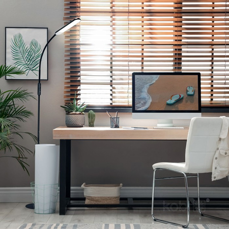 Lampa Stojąca Podłogowa LED 10W 400lm CCT 180° Czarna Telio Kobi