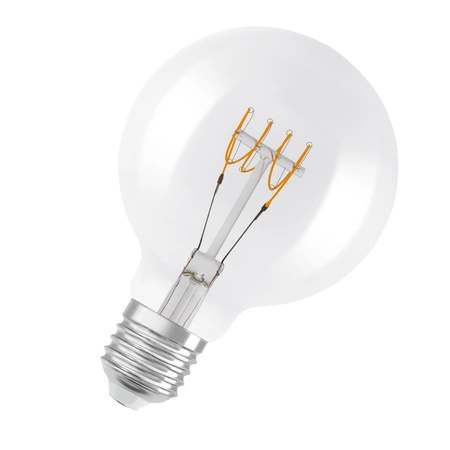 Żarówka LED Dekoracyjna G95 Kula E27 4.8W = 40W 470lm 2700K Ciepła 320° Filament Ściemnialna Vintage 1906 Osram