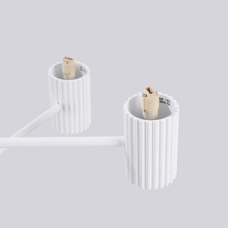 Lampa Wisząca Żyrandol 6x G9 Aluminiowa Biała Halo French Sky SL.1829 Sollux