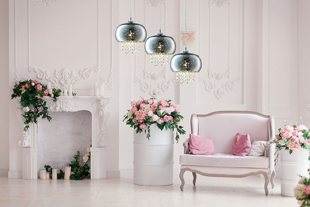 Lampa wisząca w stylu glamour z kryształkami 3x E14 MiLAGRO STARLIGHT galaktyka crystal