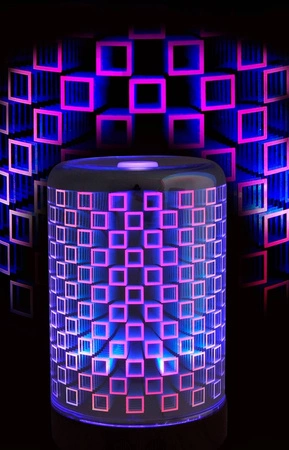 Nawilżacz powietrza / LAMPKA LED Dekoracyjna RGB BONN 3D 12W 2w1 GOLDLUX (Polux)