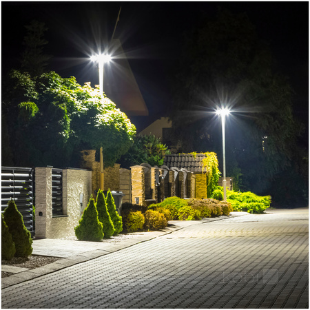 Lampa Uliczna LED Przemysłowa Oprawa Drogowa 60W 8400lm 4000K Neutralna IP66 IK08 Szara Vespa Kobi