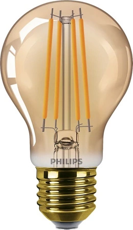 Żarówka LED E27 A60 7W = 40W 470lm 1800K Ciepła Filament Bursztynowa PHILIPS
