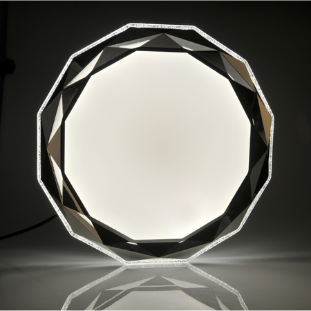 PLAFON LED diament lampa oprawa sufitowa 50cm 3000-6500K z pilotem GLOSSY GOLDLUX (Polux)