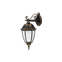 Lampa Ogrodowa Zewnętrzna Kinkiet Elewacyjny LED E27 IP44 Złoty Klasyczny Toronto Rabalux