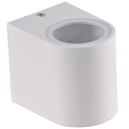 Kinkiet ogrodowy zewnętrzny na LED 1x GU10 BOSTON GOLDLUX (Polux) ALUMINIUM Biały owalny