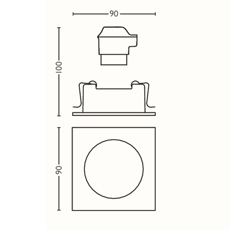 Oprawa Podtynkowa Wpuszczana GU10 Biała Enneper Philips