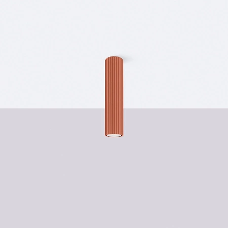 Lampa Sufitowa Reflektor Tuba Spot 1x GU10 Ochra Czerwona Karbon Deep Space SL.1627 Sollux