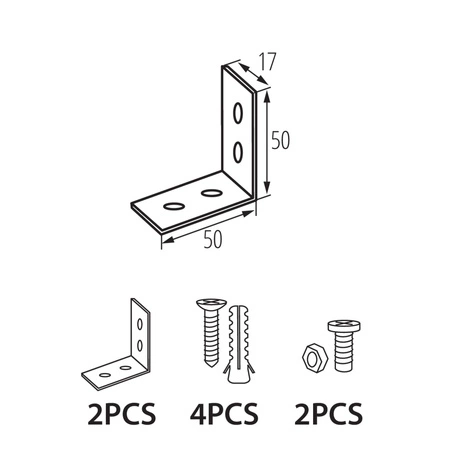 Zestaw Uchwytów Montażowych do Oprawy ALIN LED KANLUX