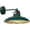 Lampa Ścienna Kinkiet FELIX Zielona Złota 1xE27 Milagro