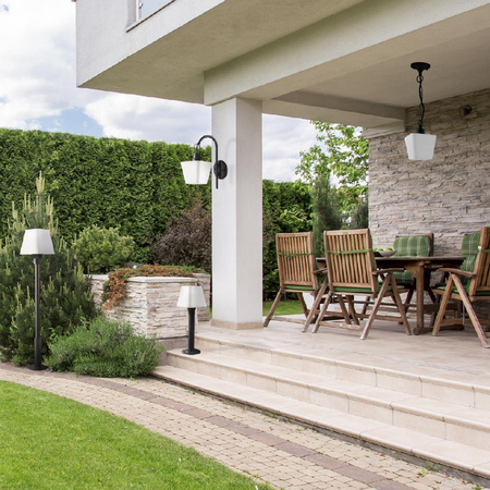 Lampa zewnętrzna oprawa ogrodowa wisząca GIZA E27 GOLDLUX (Polux)