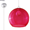 Lampa Sufitowa Wisząca Zwis Kula E27 Okrągła Czerwona Minimalistyczna Ball Sollux