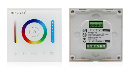 Sterownik dotykowy LED RGB+CCT 12V / 24V 10A Mi-Light NAŚCIENNY - P3