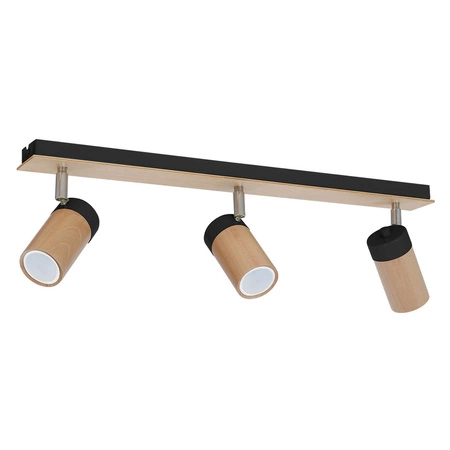 Lampa Sufitowa BARON Czarna 3xGU10 Milagro