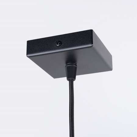 Lampa Sufitowa Wisząca Zwis E27 Żyrandol Kwadratowa Brązowa Skandynawska Aries Sollux