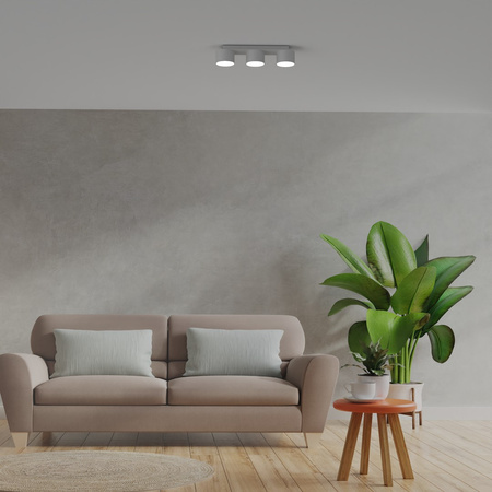 Lampa Sufitowa DIXIE Biała 3xGX53 Listwa Milagro