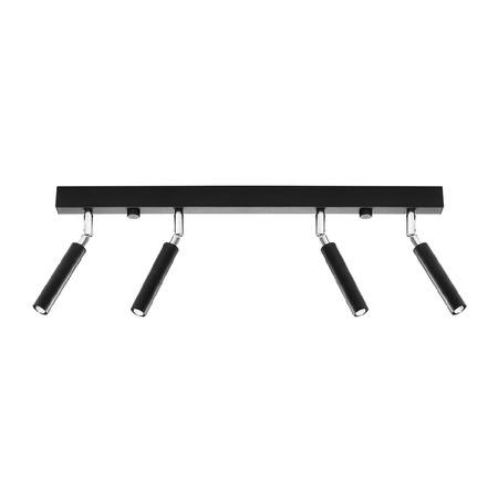 Lampa Sufitowa Oprawa Natynkowa SPOT TUBA Reflektor 4x G9 Tubularna Czarna Nowoczesna Eyetech Sollux