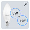 Zestaw 6x Żarówka LED ŚWIECA B35 E14 8W = 60W 806lm 3000K Ciepła 180° LUMILED