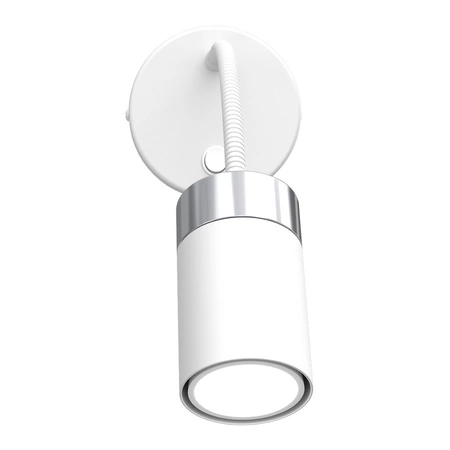 Lampa Ścienna Kinkiet flex JOKER Biała Chrom 1xGU10 Milagro