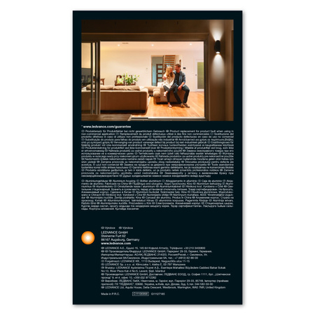 Lampa Ogrodowa Zewnętrzna Kinkiet Elewacyjny LED GU10 IP44 Szary Endura Ledvance