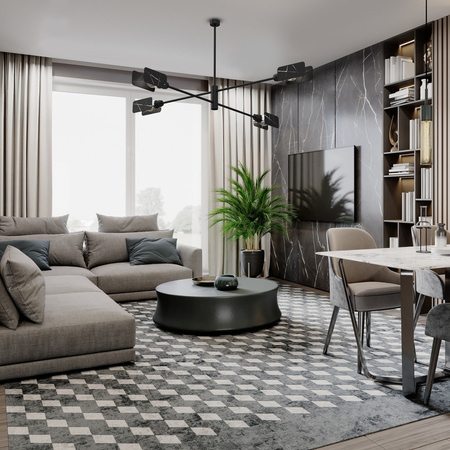 Lampa Sufitowa ASTRA 4xE27 Milagro