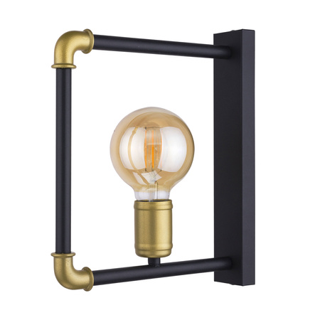 Lampa Ścienna Kinkiet HYDRIA Czarno-Złota Geometryczna E27 4148 TK Lighting