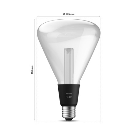 Żarówka LED E27 Trójkątna 6.8W = 60W 500lm 2000-6500K CCT + RGB FILAMENT SMART Inteligentna Bluetooth ZigBee White and Color Ambiance Philips HUE
