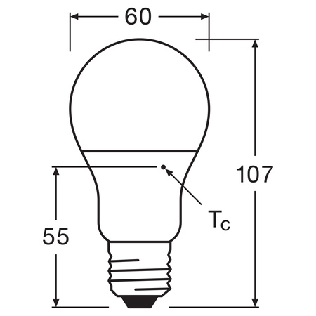 3x Żarówka LED A55 E27 4.9W = 40W 470lm 6500K Zimna 180° VALUE CLASSIC Osram
