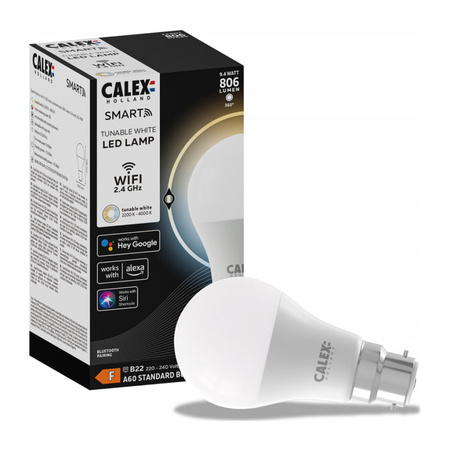 Żarówka LED B22 SMART WiFi 9,4 806lm CCT TUYA CALEX