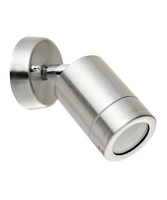 Kinkiet Ogrodowy Lampa Elewacyjna LED GU10 OLIMP Ruchoma Srebrna - GOLDLUX (Polux)