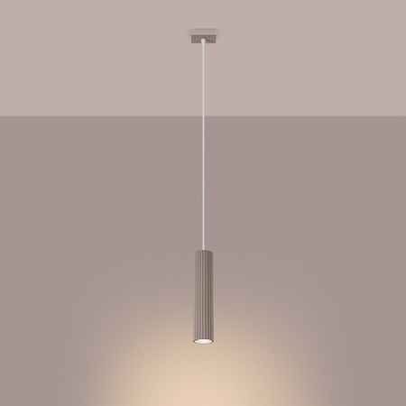 Lampa Wisząca Sufitowa GU10 Aluminiowa Taupe Karbon Deep Space SL.1759 Sollux